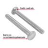 447351 44735 - Bolsa con 30 tornillos 3/8" x 3-1/2" tipo coche, FIERO