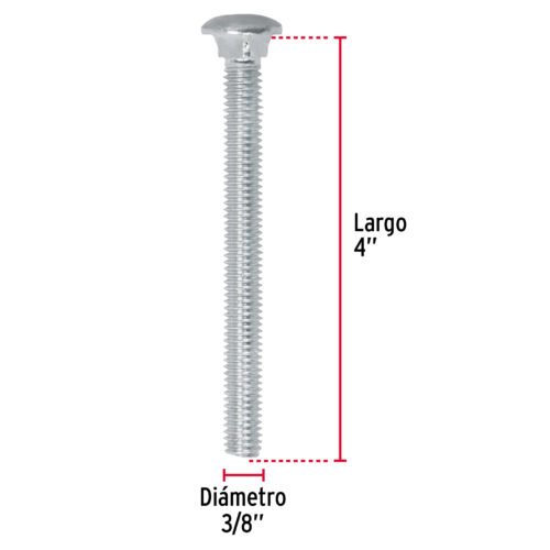 447362 44736 - Bolsa con 30 tornillos 3/8" x 4" tipo coche, FIERO