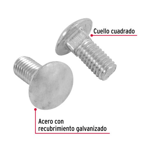44737 - Bolsa con 60 tornillos 7/16" x 1" tipo coche, FIERO