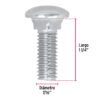 44738 - Bolsa con 50 tornillos 7/16" x 1-1/4" tipo coche, FIERO