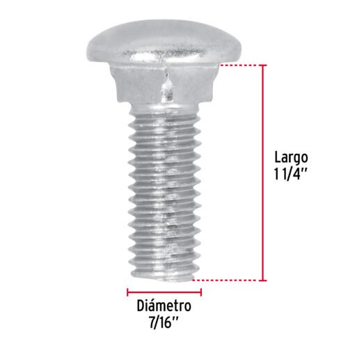 44738 - Bolsa con 50 tornillos 7/16" x 1-1/4" tipo coche, FIERO