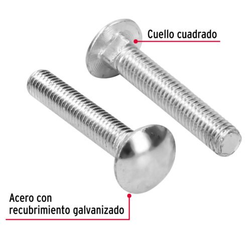 44741 - Bolsa con 30 tornillos 7/16" x 2-1/2" tipo coche, FIERO