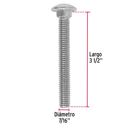 44743 - Bolsa con 20 tornillos 7/16" x 3-1/2" tipo coche, FIERO