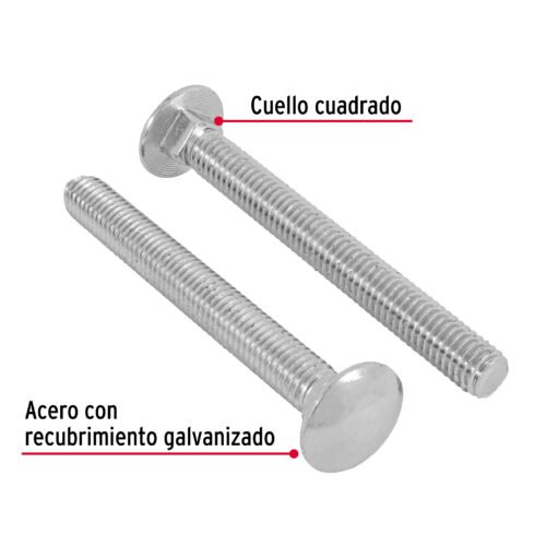 44744 - Bolsa con 20 tornillos 7/16" x 4" tipo coche, FIERO