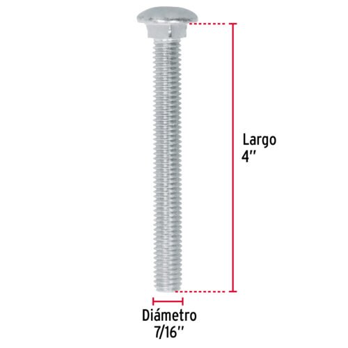 44744 - Bolsa con 20 tornillos 7/16" x 4" tipo coche, FIERO
