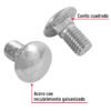 44745 - Bolsa con 40 tornillos 1/2" x 1" tipo coche, FIERO
