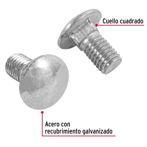 44745 - Bolsa con 40 tornillos 1/2" x 1" tipo coche, FIERO