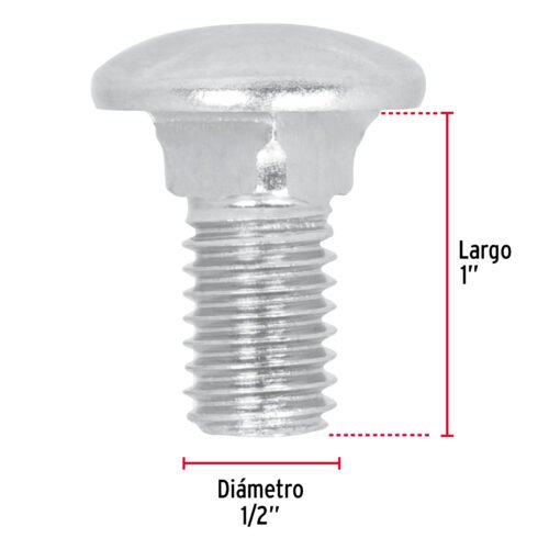 44745 - Bolsa con 40 tornillos 1/2" x 1" tipo coche, FIERO