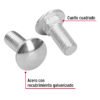 44746 - Bolsa con 40 tornillos 1/2" x 1-1/4" tipo coche, FIERO