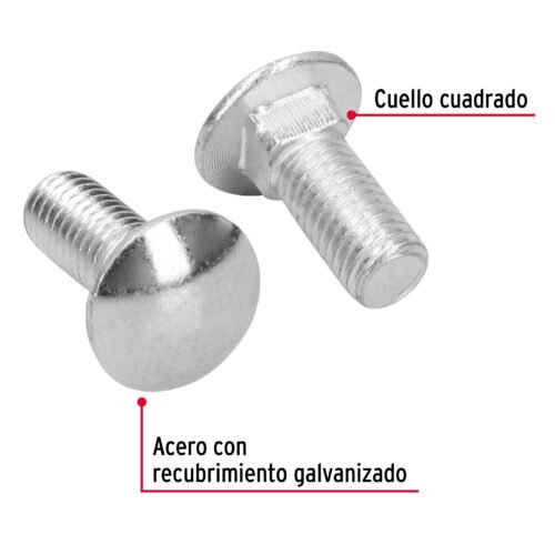 44746 - Bolsa con 40 tornillos 1/2" x 1-1/4" tipo coche, FIERO