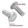 447471 44747 - Bolsa con 30 tornillos 1/2" x 1-1/2" tipo coche, FIERO