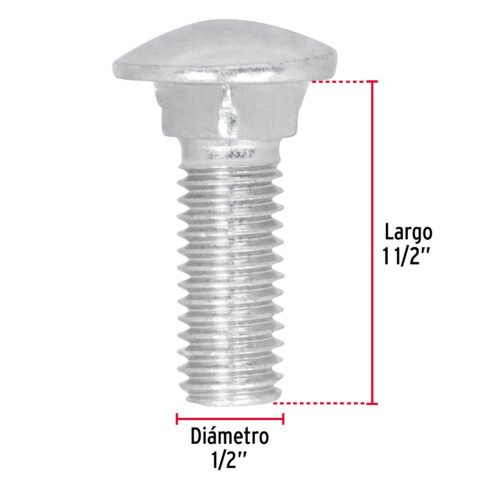 447472 44747 - Bolsa con 30 tornillos 1/2" x 1-1/2" tipo coche, FIERO