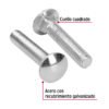 447491 44749 - Bolsa con 20 tornillos 1/2" x 2-1/2" tipo coche, FIERO