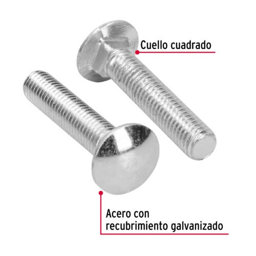 447491 44749 - Bolsa con 20 tornillos 1/2" x 2-1/2" tipo coche, FIERO