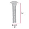 447492 44749 - Bolsa con 20 tornillos 1/2" x 2-1/2" tipo coche, FIERO
