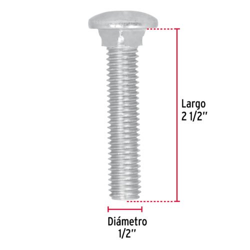 447492 44749 - Bolsa con 20 tornillos 1/2" x 2-1/2" tipo coche, FIERO