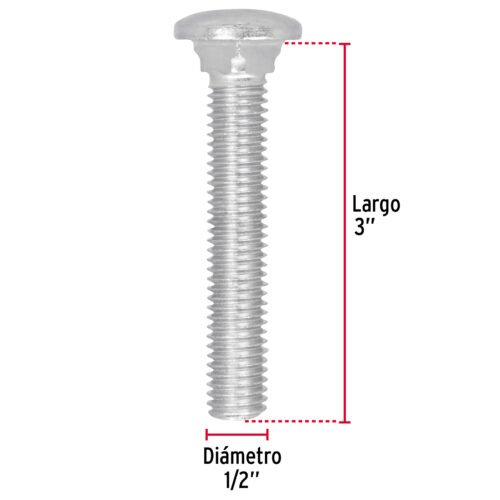 447502 44750 - Bolsa con 20 tornillos 1/2" x 3" tipo coche, FIERO