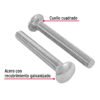 44752 - Bolsa con 15 tornillos 1/2" x 4" tipo coche, FIERO