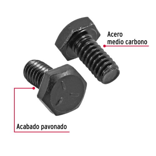 447631 44763 - Bolsa con 150 tornillos 1/4" x 1/2" acero grado 5, FIERO