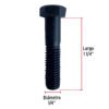 44766 - Bolsa con 100 tornillos 1/4" x 1-1/4" acero grado 5, FIERO