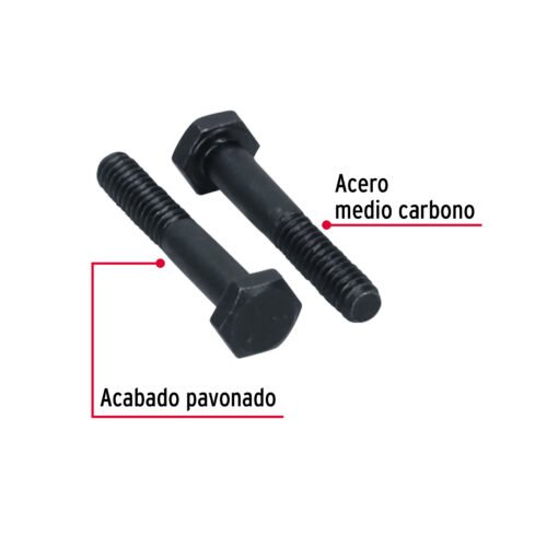 44767 - Bolsa con 80 tornillos 1/4" x 1-1/2" acero grado 5, FIERO