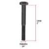 44768 - Bolsa con 60 tornillos 1/4" x 2" acero grado 5, FIERO