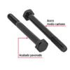 447691 44769 - Bolsa con 50 tornillos 1/4" x 2-1/2" acero grado 5, FIERO