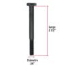 447692 44769 - Bolsa con 50 tornillos 1/4" x 2-1/2" acero grado 5, FIERO