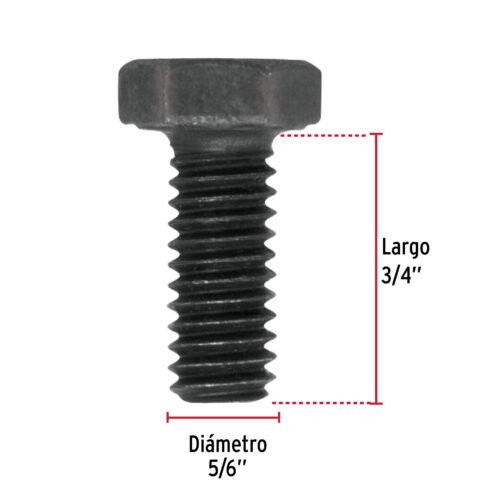 44772 - Bolsa con 80 tornillos 5/16" x 3/4" acero grado 5, FIERO