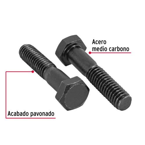 44775 - Bolsa con 50 tornillos 5/16" x 1-1/2" acero grado 5, FIERO