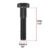44775 - Bolsa con 50 tornillos 5/16" x 1-1/2" acero grado 5, FIERO