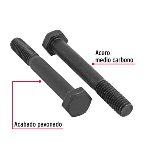 447771 44777 - Bolsa con 60 tornillos 5/16" x 2-1/2" acero grado 5, FIERO