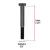 447772 44777 - Bolsa con 60 tornillos 5/16" x 2-1/2" acero grado 5, FIERO
