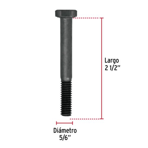 447772 44777 - Bolsa con 60 tornillos 5/16" x 2-1/2" acero grado 5, FIERO