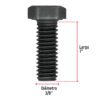 447822 44782 - Bolsa con 40 tornillos 3/8" x 1" acero grado 5, FIERO