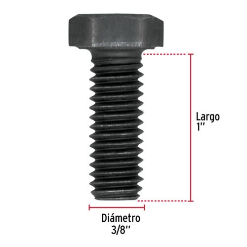 447822 44782 - Bolsa con 40 tornillos 3/8" x 1" acero grado 5, FIERO