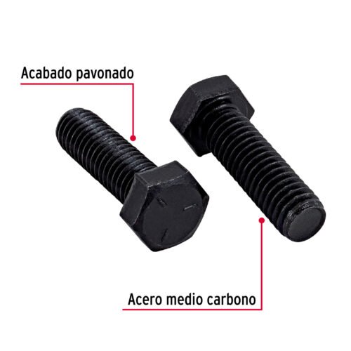 447831 44783 - Bolsa con 40 tornillos 3/8" x 1-1/4" acero grado 5, FIERO