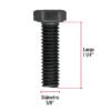 447832 44783 - Bolsa con 40 tornillos 3/8" x 1-1/4" acero grado 5, FIERO