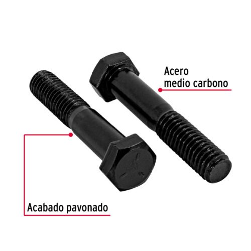 44785 - Bolsa con 60 tornillos 3/8" x 2" acero grado 5, FIERO