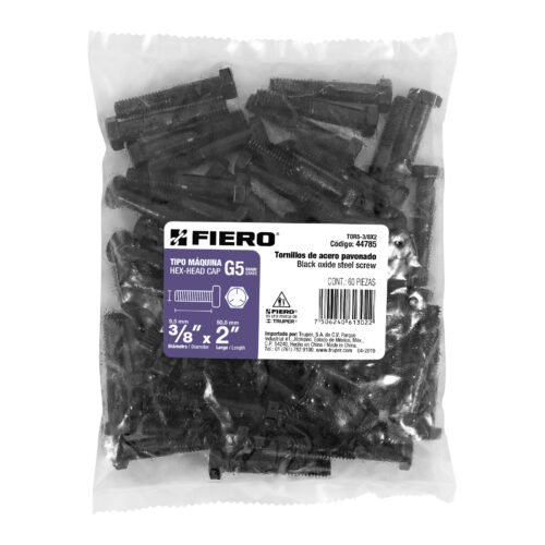 44785 - Bolsa con 60 tornillos 3/8" x 2" acero grado 5, FIERO