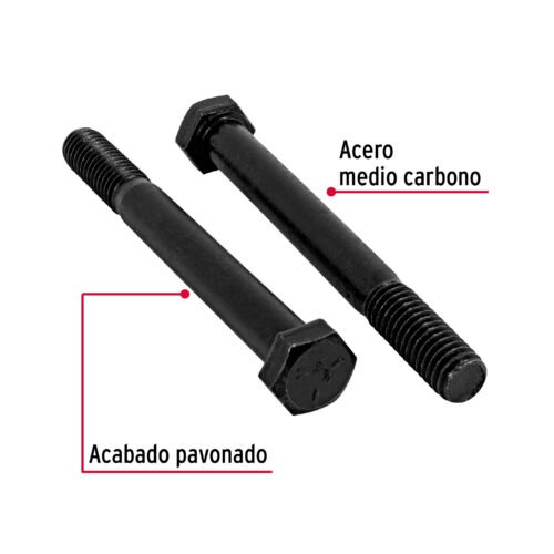 447881 44788 - Bolsa con 30 tornillos 3/8" x 3-1/2" acero grado 5, FIERO