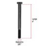 447892 44789 - Bolsa con 30 tornillos 3/8" x 4" acero grado 5, FIERO