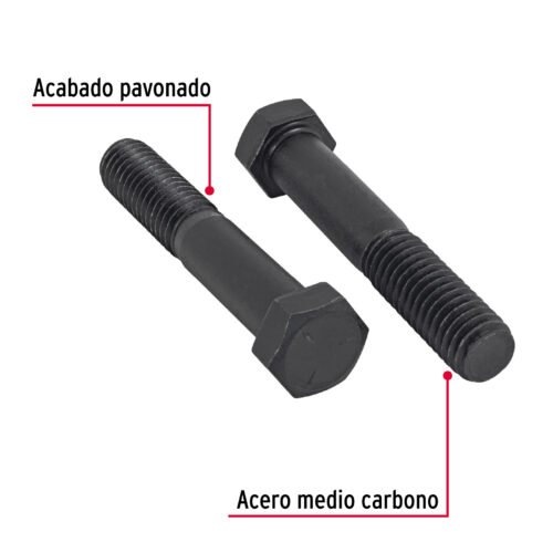 44793 - Bolsa con 40 tornillos 7/16" x 2" acero grado 5, FIERO
