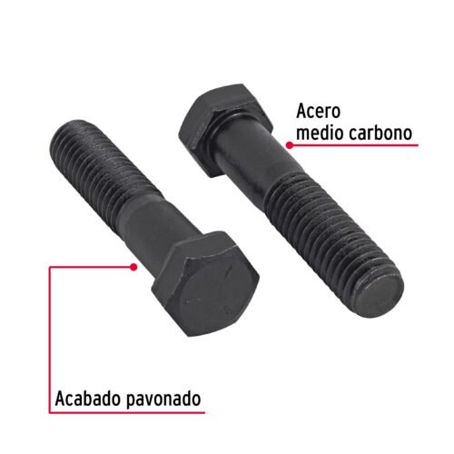 447941 44794 - Bolsa con 30 tornillos 7/16" x 2-1/2" acero grado 5, FIERO