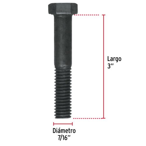 447952 44795 - Bolsa con 30 tornillos 7/16" x 3" acero grado 5, FIERO