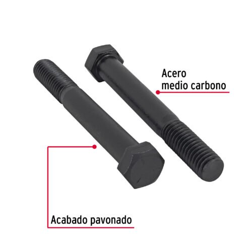 44796 - Bolsa con 20 tornillos 7/16" x 3-1/2" acero grado 5, FIERO
