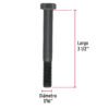 44796 - Bolsa con 20 tornillos 7/16" x 3-1/2" acero grado 5, FIERO