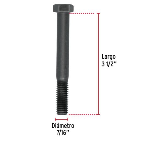44796 - Bolsa con 20 tornillos 7/16" x 3-1/2" acero grado 5, FIERO
