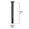 44797 - Bolsa con 20 tornillos 7/16" x 4" acero grado 5, FIERO