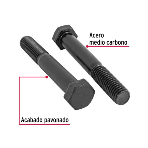 44804 - Bolsa con 20 tornillos 1/2" x 3-1/2" acero grado 5, FIERO